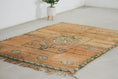 Load image into Gallery viewer, Vintage Moroccan Rug – Handmade Wool Berber rug, 6x8 ft – Brown beni mguild rug
