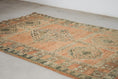 Load image into Gallery viewer, Vintage Moroccan Rug – Handmade Wool Berber rug, 6x9 ft – Peach beni mguild rug
