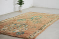 Load image into Gallery viewer, Vintage Moroccan Rug – Handmade Wool Berber rug, 6x12 ft – Peach beni mguild rug
