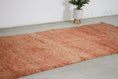 Load image into Gallery viewer, Vintage Moroccan Rug – Handmade Wool Berber rug, 5.5x11 ft – Pink beni mguild rug
