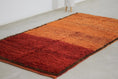 Load image into Gallery viewer, Vintage Moroccan Rug – Handmade Wool Berber rug, 5x8 ft – Orange beni mguild rug
