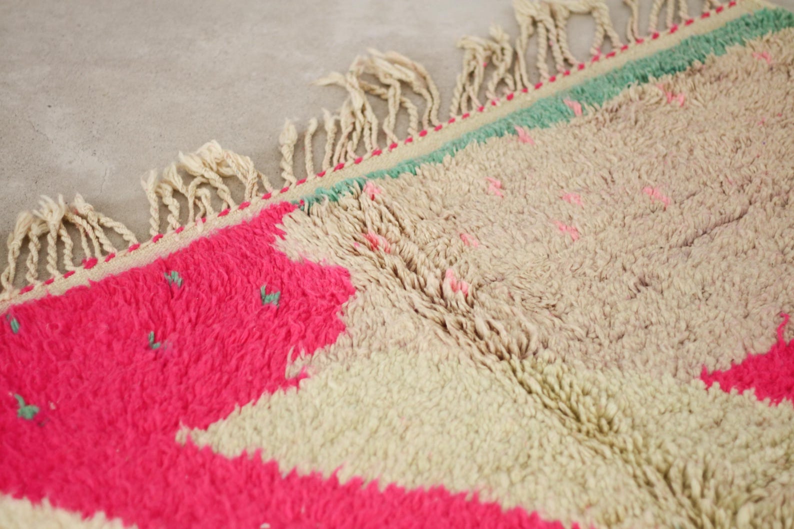 Pink 8x5 Moroccan Colorful Rug – colorful moroccan rug, berber carpet rug, Handmade Wool Rug