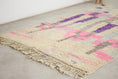 Load image into Gallery viewer, Beige 8x5 Boujad Rug – handmade moroccan rugs, pink moroccan rug, Handmade Wool Rug
