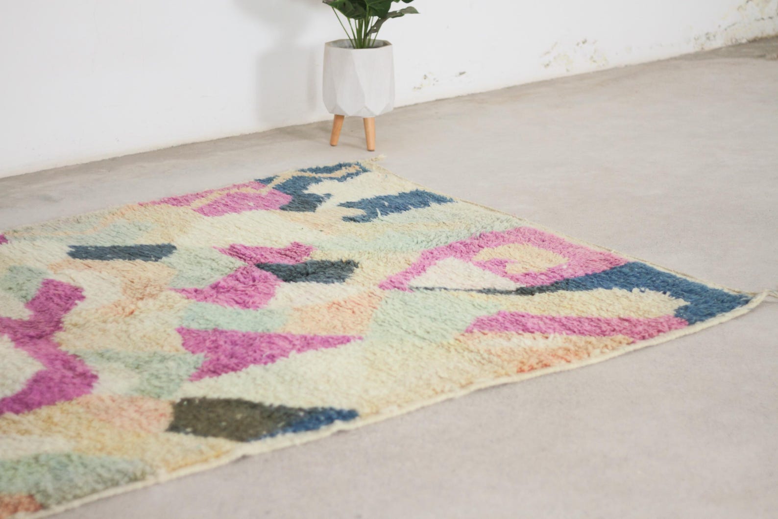 Multicolor 8x5 Moroccan Colorful Rug – moroccan berber rugs, berber wool rug, Handmade Wool Rug