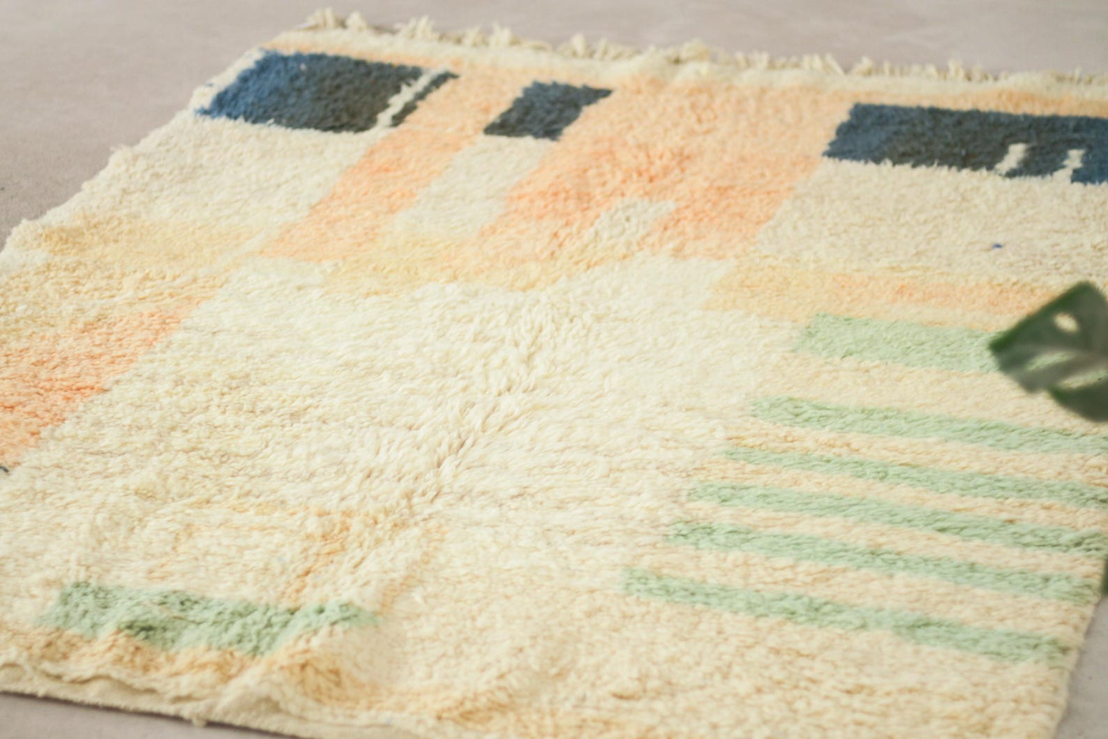 Beige 8x5 Berber Rug – rug moroccan, boho style rug, Handmade Wool Rug