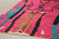Load image into Gallery viewer, Pink 8x5 Berber Rug – boho style rug, colorful rug, Handmade Wool Rug
