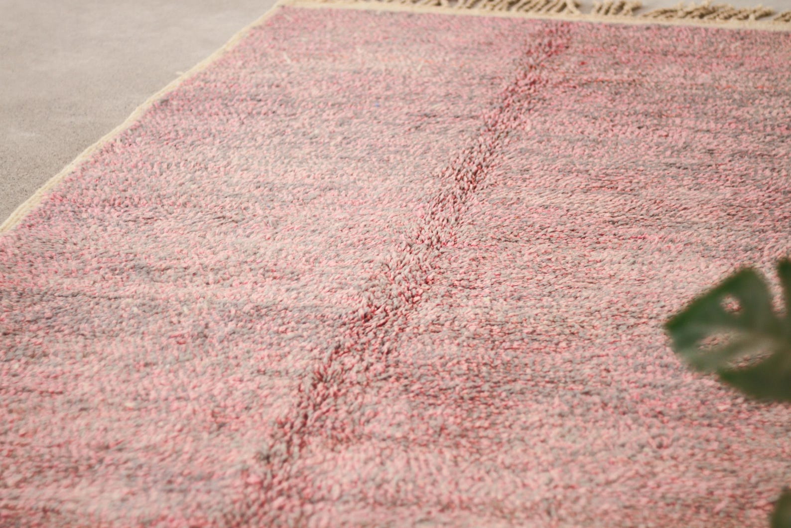 Pink 8x5 Boujad Rug – pink moroccan rug, moroccan berber rugs, Handmade Wool Rug