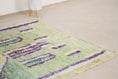 Load image into Gallery viewer, Green 8x5 Boujad Rug – shag rug moroccan, authentic moroccan rugs, Handmade Wool Rug
