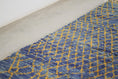 Load image into Gallery viewer, Blue 8x5 Berber Rug – boujaad rug, berber wool rug, Handmade Wool Rug
