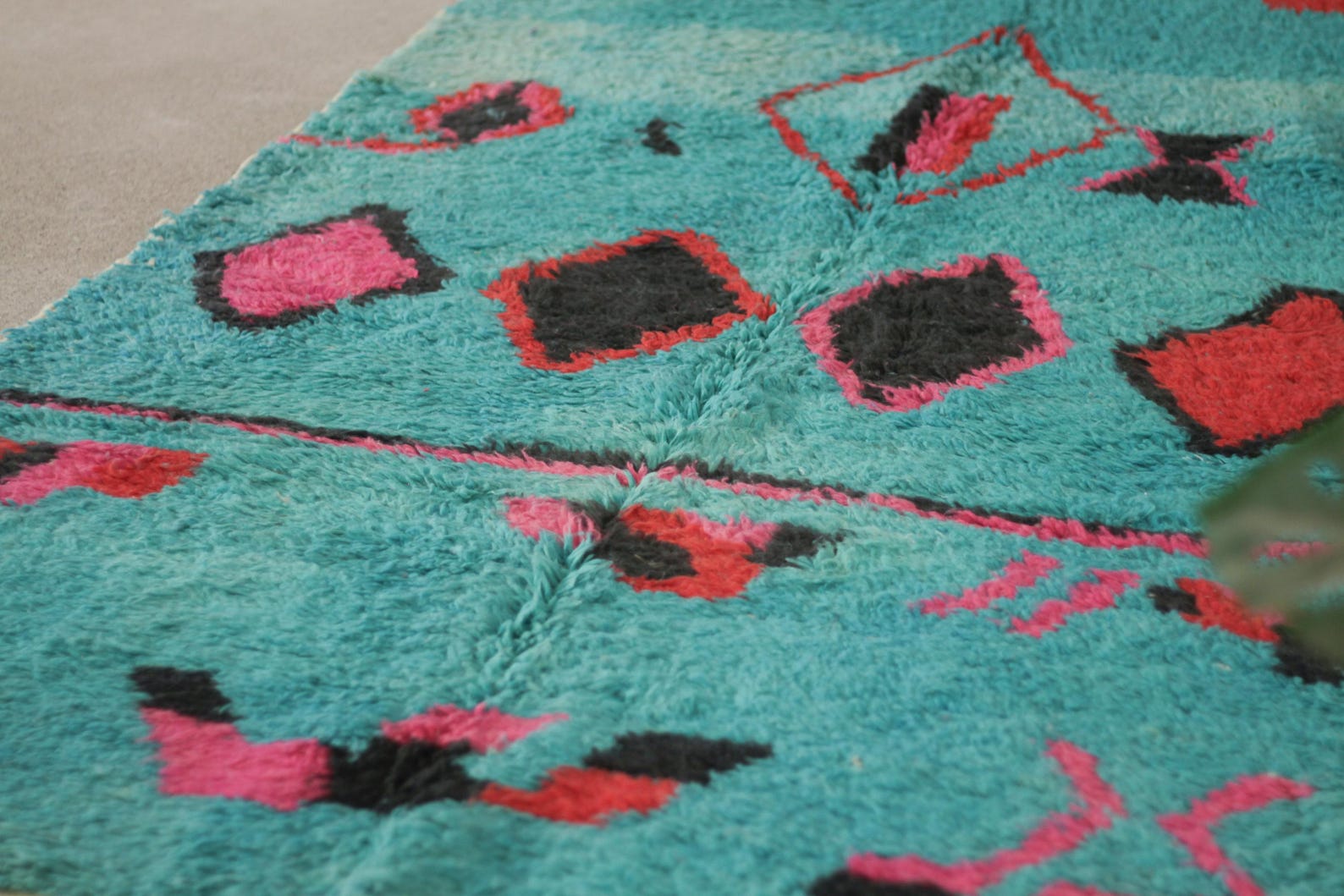 Turquoise 8x5 Moroccan Colorful Rug – area rugs boho, berber area rugs, Handmade Wool Rug