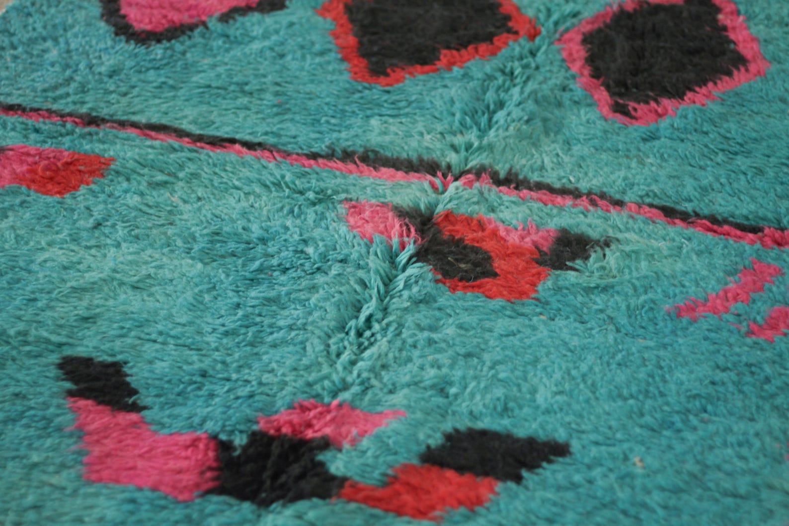 Turquoise 8x5 Moroccan Colorful Rug – area rugs boho, berber area rugs, Handmade Wool Rug
