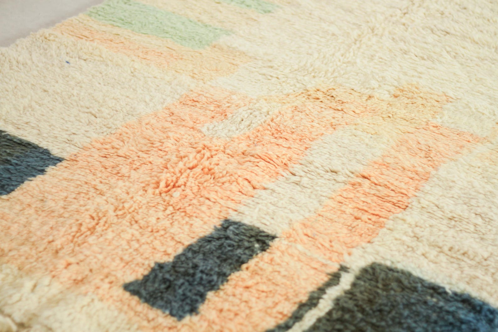 Beige 8x5 Berber Rug – rug moroccan, boho style rug, Handmade Wool Rug