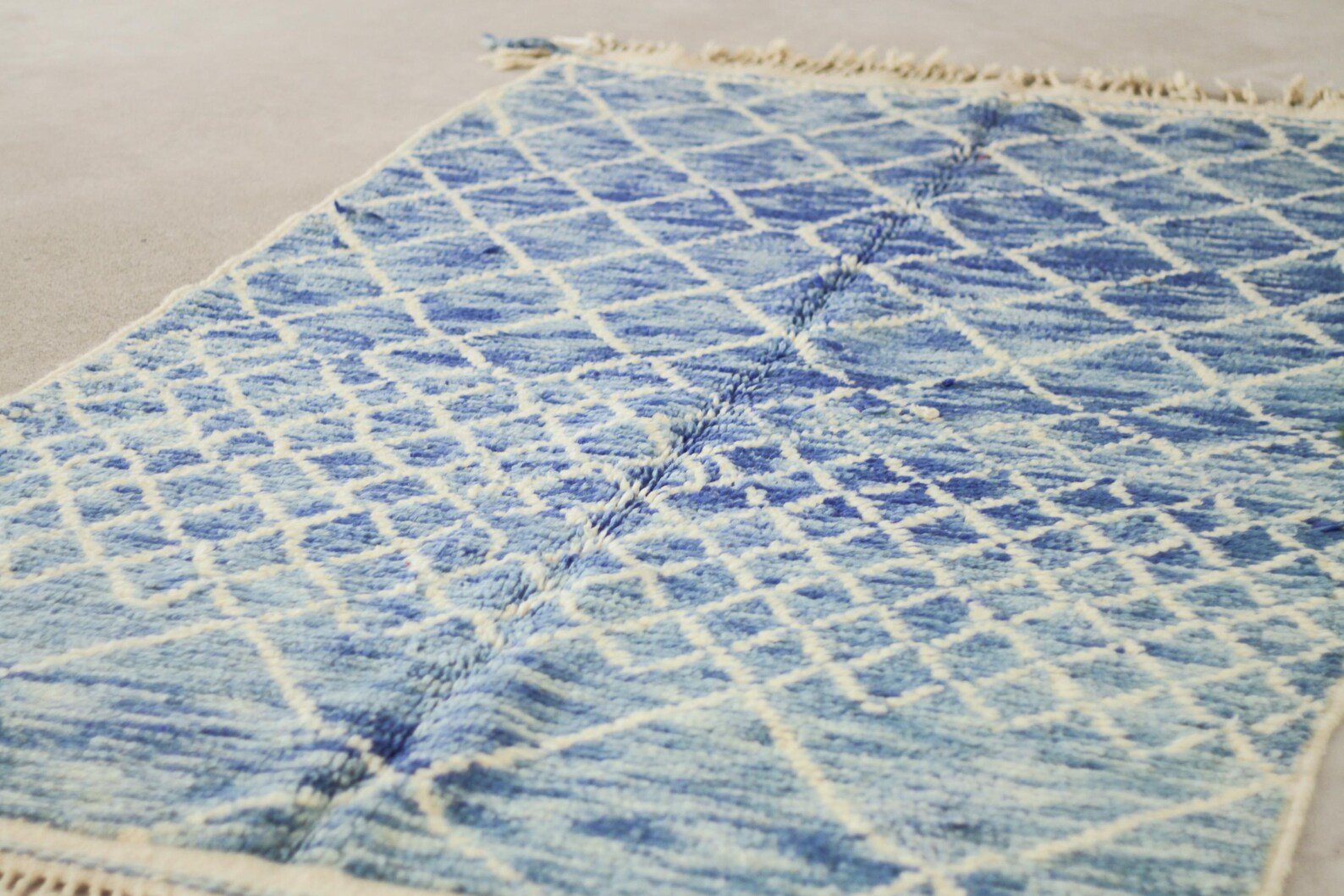 Blue 8x5 Moroccan Colorful Rug – colorful bohemian rugs, authentic moroccan rugs, Handmade Wool Rug