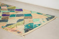 Load image into Gallery viewer, Green 8x5 Berber Rug – moroccan tribal rug, colorful rug, Handmade Wool Rug
