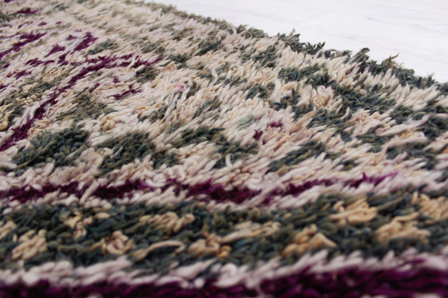 Vintage Cream Moroccan Rug, 6'6" x 12'8" – No. V3