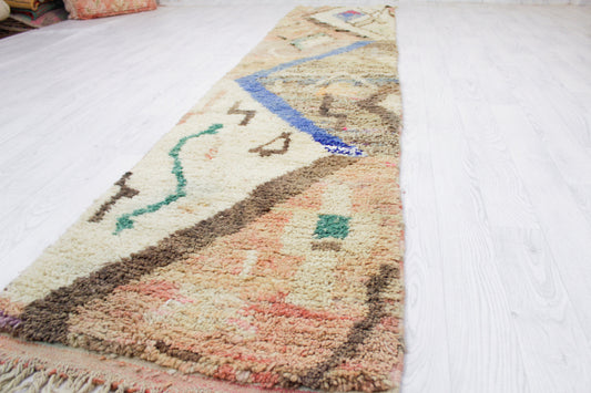 Colorful Moroccan runner One of kind 64