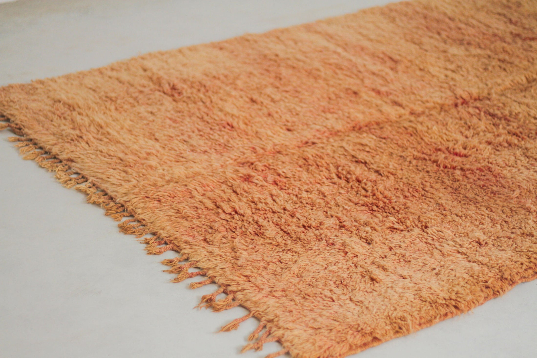 Vintage Moroccan Rug – Handmade Wool Berber rug, 5x9 ft – Orange beni mguild rug