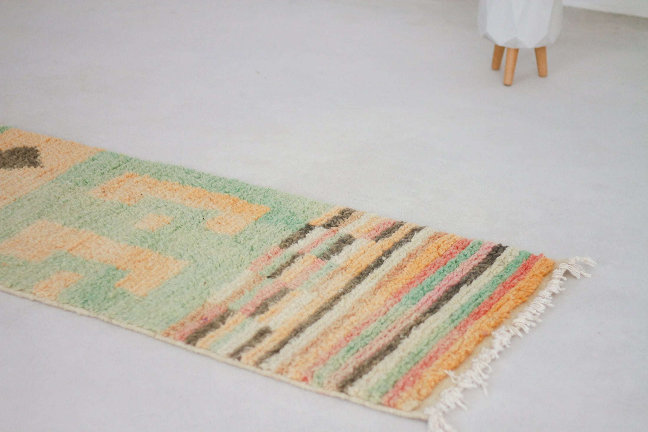 Colorful Moroccan runner One of kind 56