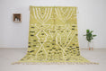 Load image into Gallery viewer, Green 8x5 Berber Rug – colorful abstract rugs, colorful area rugs, Handmade Wool Rug
