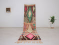 Load image into Gallery viewer, Colorful Moroccan runner One of kind 61
