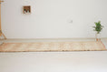 Load image into Gallery viewer, Vintage Moroccan Rug – Handmade Wool Berber rug, 6x13 ft – White beni mguild rug
