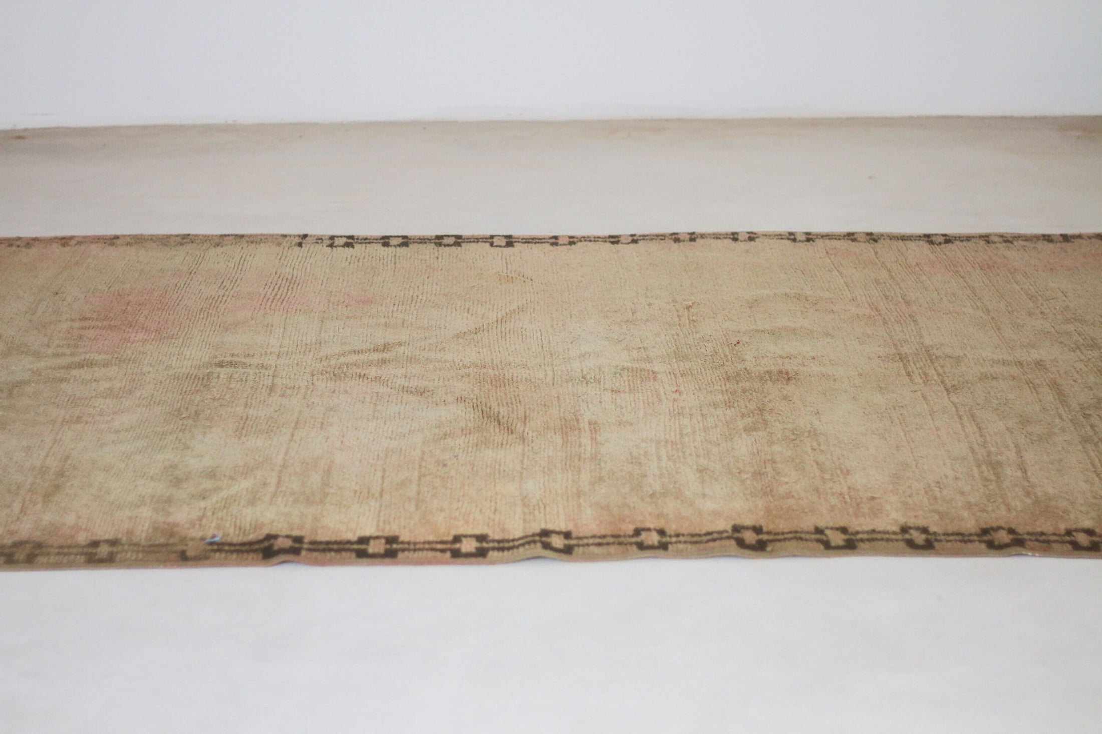 Vintage Moroccan Rug – Handmade Wool Berber rug, 6x13 ft – Large beni mguild rug