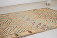 Load image into Gallery viewer, Vintage Moroccan Rug – Handmade Wool Berber rug, 6x9 ft – Peach beni mguild rug
