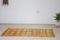 Load image into Gallery viewer, Vintage Moroccan Rug – Handmade Wool Berber rug, 7x5 ft – Yellow beni mguild rug
