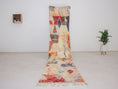 Load image into Gallery viewer, Colorful Moroccan runner One of kind 63
