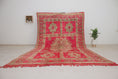 Load image into Gallery viewer, Vintage Moroccan Rug – Handmade Wool Berber rug, 7x12 ft – Pink beni mguild rug
