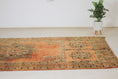 Load image into Gallery viewer, Vintage Moroccan Rug – Large Handmade Wool Berber rug, 7x13 ft – Peach beni mguild rug
