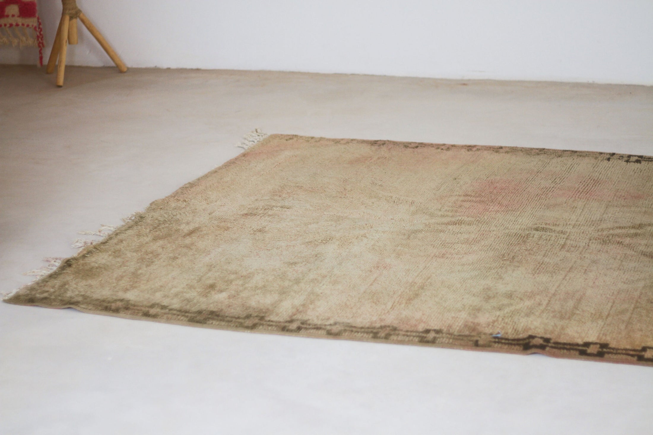 Vintage Moroccan Rug – Handmade Wool Berber rug, 6x13 ft – Large beni mguild rug