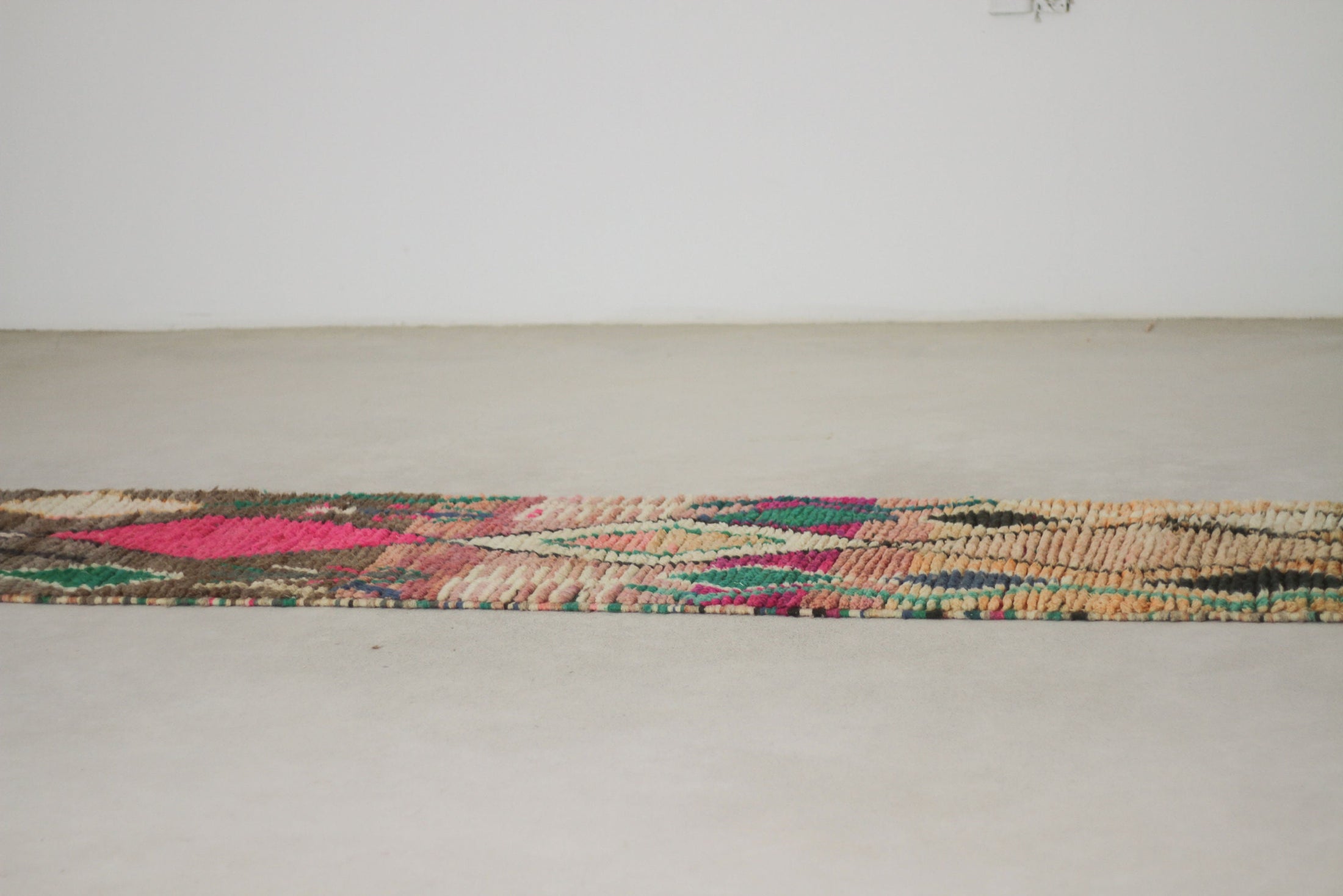 Multicolored 10x2 Moroccan Runner Rug – moroccan runner rug, runner rug, Handmade Wool Rug