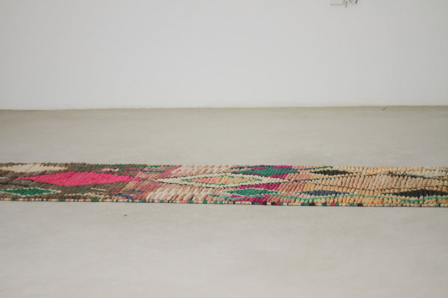 Peach Boujaad-Style Moroccan Runner, 2'2" x 9'9" – No. H-36