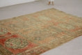 Load image into Gallery viewer, Vintage Moroccan Rug – Handmade Wool Berber rug, 5x8 ft – Peach beni mguild rug
