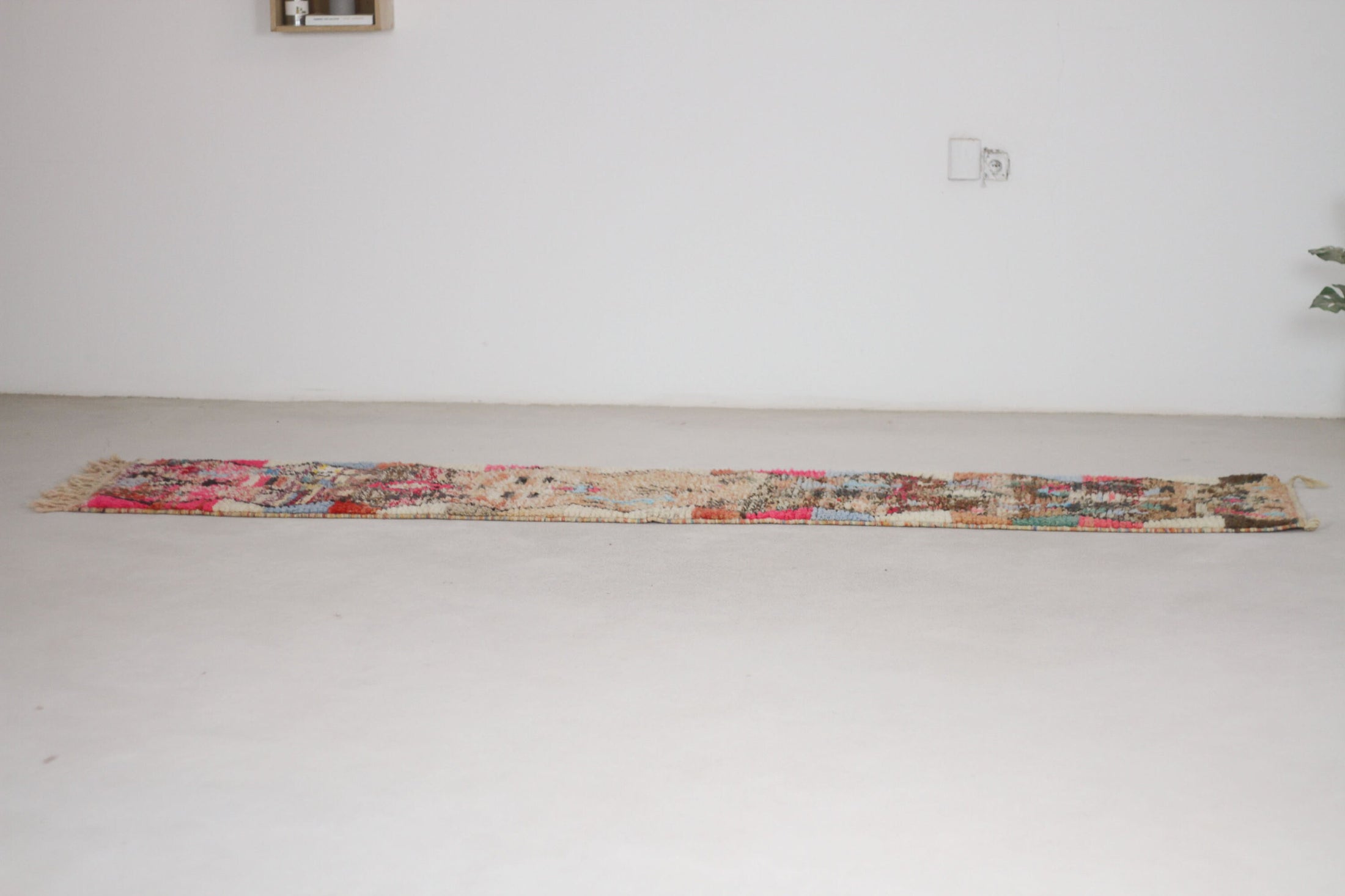 Multicolored 10x2 Moroccan Runner Rug – wool runner rug, Handmade Wool Rug