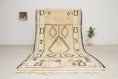 Load image into Gallery viewer, Vintage Moroccan Rug – Handmade Wool Berber rug, 5x11 ft – Yellow beni mguild rug
