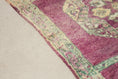 Load image into Gallery viewer, Vintage Moroccan Rug – Handmade Wool Berber rug, 4x7 ft – Purple beni mguild rug
