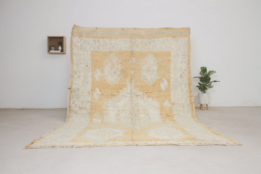 Vintage Peach Moroccan Rug, 6'1" x 9'2" – No. 131
