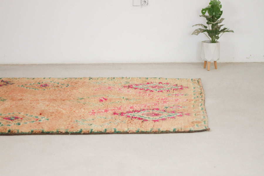 Vintage Orange Moroccan Rug, 6'7" x 8'10" – No. 144