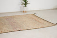 Load image into Gallery viewer, Vintage Moroccan Rug – Handmade Wool Berber rug, 6x9 ft – Peach beni mguild rug
