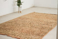 Load image into Gallery viewer, Vintage Moroccan Rug – Handmade Wool Berber rug, 6x11 ft – Peach beni mguild rug
