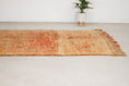 Load image into Gallery viewer, Vintage Moroccan Rug – Handmade Wool Berber rug, 6x11 ft – Peach beni mguild rug
