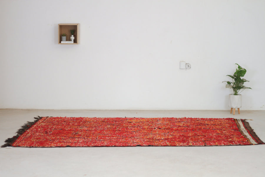 Vintage Red Moroccan Rug, 7' x 10'3" – No. 90