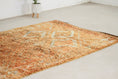 Load image into Gallery viewer, Vintage Moroccan Rug – Handmade Wool Berber rug, 6x9 ft – Peach beni mguild rug
