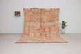 Load image into Gallery viewer, Vintage Moroccan Rug – Handmade Wool Berber rug, 5x8 ft – Peach beni mguild rug
