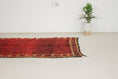 Load image into Gallery viewer, Vintage Moroccan Rug – Handmade Wool Berber rug, 5x8 ft – Red beni mguild rug
