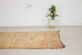 Load image into Gallery viewer, Vintage Moroccan Rug – Handmade Wool Berber rug, 5x9 ft – Peach beni mguild rug
