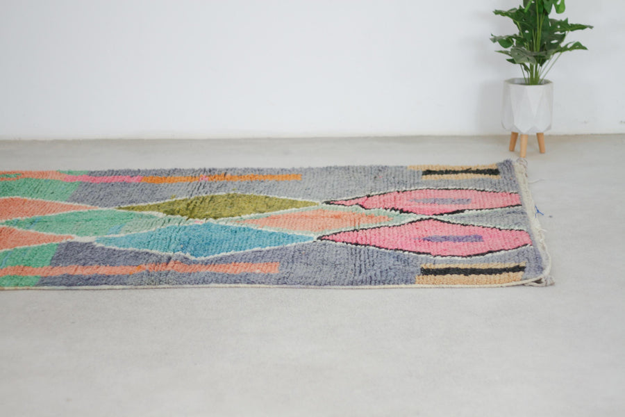 Grey Boujaad-Style Moroccan Rug, 5'2" x 8'3" – No. L-A117