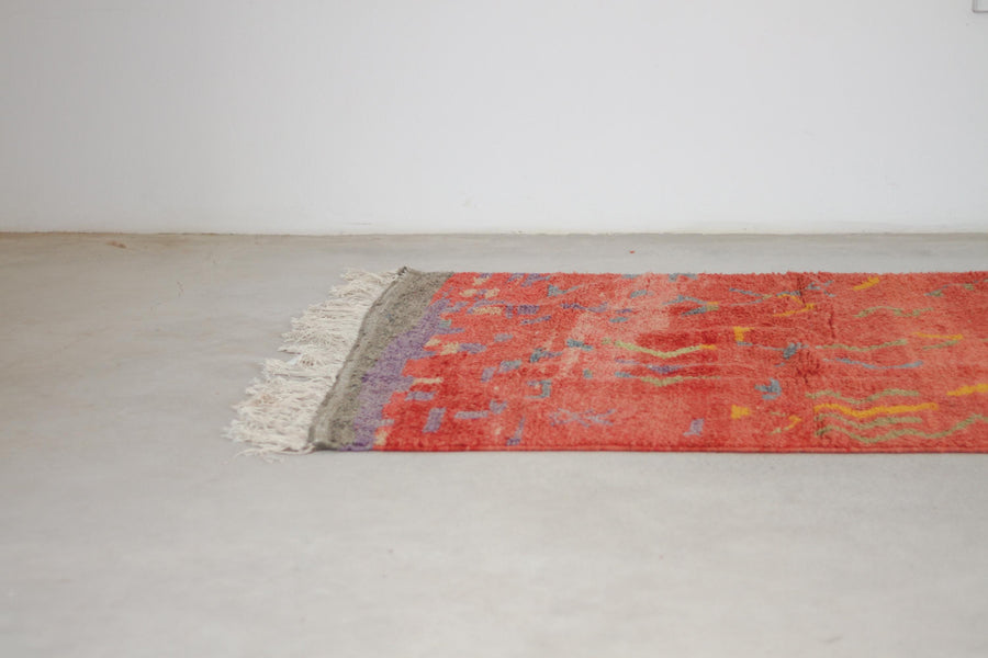 Red Boujaad-Style Moroccan Rug, 5'10" x 8'0" – No. L-A78